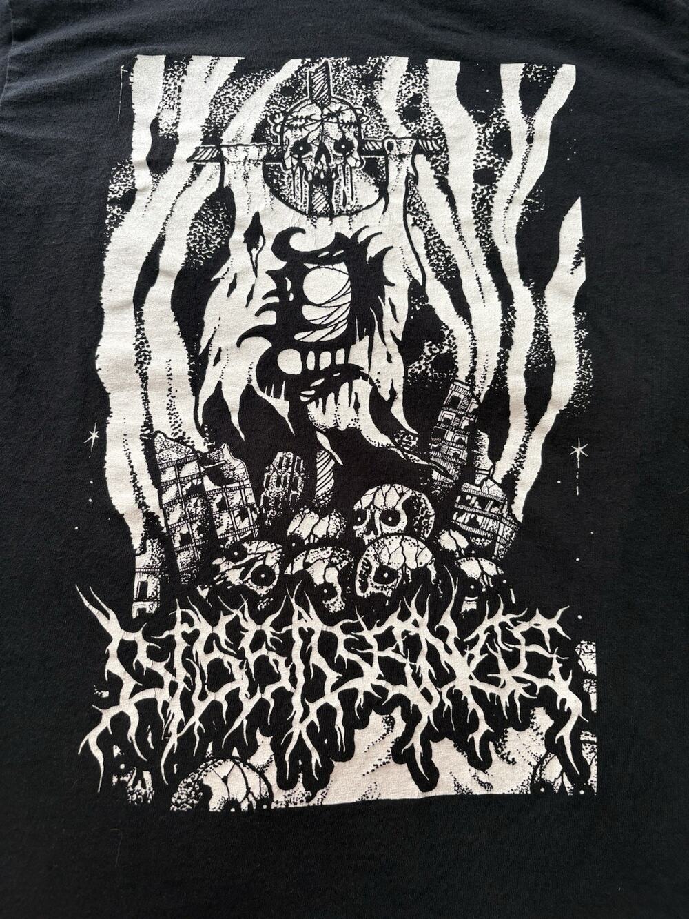 Dissidence Banner T Shirt Death Crust Reno NV Death/Doom Metal 2017 RARE